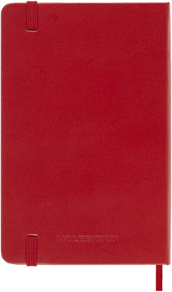 Agenda 2023 12Months Daily Pocket, Hard Cover Scarlet Red