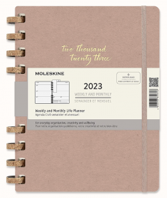 Agenda 2023 - 12-Months Weekly - Extra Large, Spiral, Hard Cover - Crush Almond