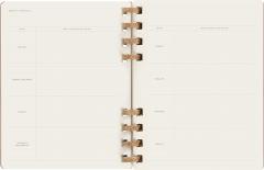 Agenda 2023 - 12-Months Weekly - Extra Large, Spiral, Hard Cover - Crush Almond