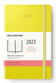 Agenda 2023 - 12-Months Daily - Large, Hard Cover - Hay Yellow