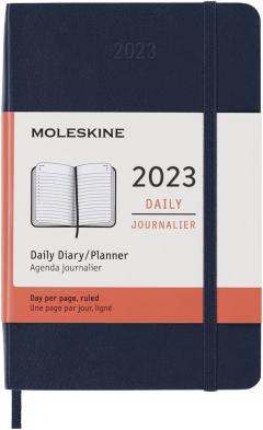 Agenda 2023 - 12-Months Daily - Pocket, Soft Cover - Sapphire Blue