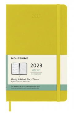 Agenda 2023 - 12-Months Weekly - Large, Hard Cover - Hay Yellow