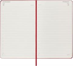 Agenda 2023 - 12-Months Daily - Large, Hard Cover - Scarlet Red
