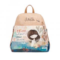 Rucsac cu buzunar ascuns - Anekke - Mediterranean, 29x27x11 cm