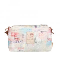 Geanta tip cos din piele vegana - Anekke - Mediterranean, 38x20x15 cm