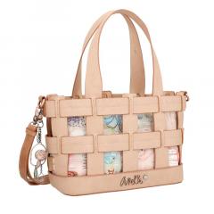 Geanta tip cos din piele vegana - Anekke - Mediterranean, 38x20x15 cm