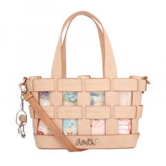 Geanta tip cos din piele vegana - Anekke - Mediterranean, 38x20x15 cm