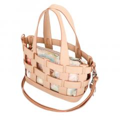 Geanta tip cos din piele vegana - Anekke - Mediterranean, 38x20x15 cm