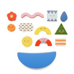 Joc - Teeter Totter Shapes Wood Balance Game