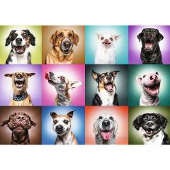 Puzzle 1000 piese - Funny Dogs Faces