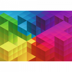 Puzzle 1000 piese - Cubic Gradient