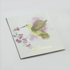 Felicitare - Multumesc - Colibri