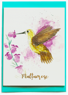 Felicitare - Multumesc - Colibri