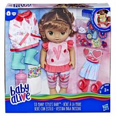 Papusa - Baby Alive - So Many Styles Brunette Girl