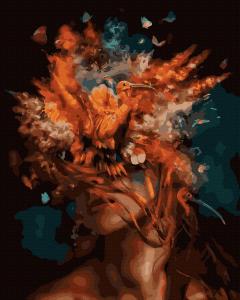 Set pictura pe numere - Abstract portret Pheonix, 40x50 cm