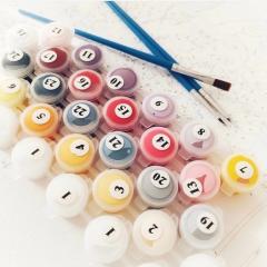 Pictura pe numere - Masina colorata - Fulger Mcqueen