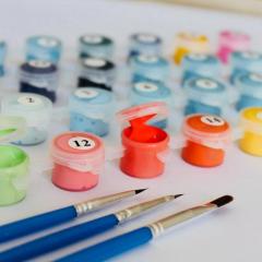 Set pictura pe numere - Ariciul vesel, 20x30 cm