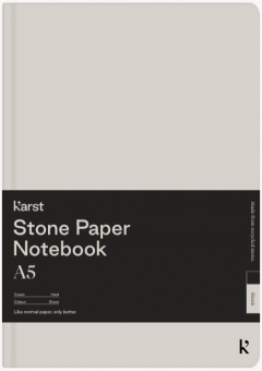 Carnet A5 - Stone Paper - Hardcover, Blank - Stone