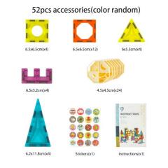 Joc constructie magnetic - Magic Set, 52 piese