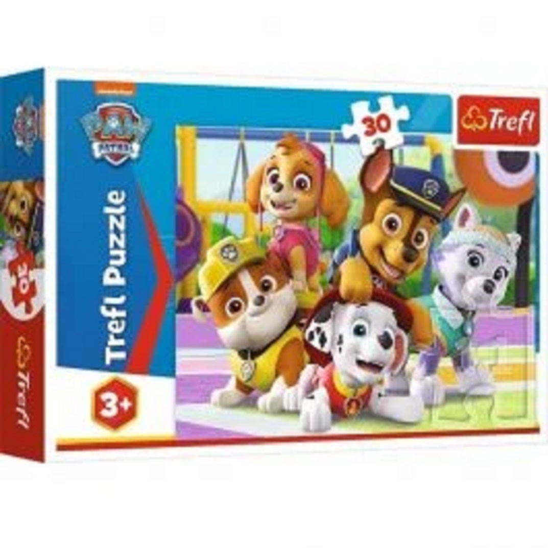 Puzzle - Patrula Catelusilor - Mereu la timp, 30 piese - Trefl
