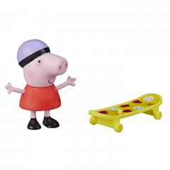 Figurina - Peppa Pig cu skateboard 