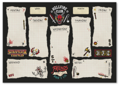 Planner saptamanal - Stranger Things