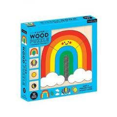 Puzzle din lemn - Rainbow Friends 4 Layer