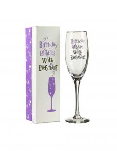 Pahar sampanie - Birthday Bubbles - Violet