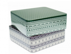 Cutie patrata din metal - Winterstars - Verde