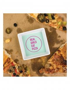 Farfurie ceramica - Real girls eat pizza