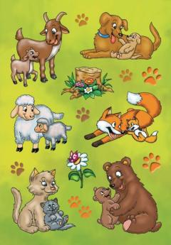 Set stickere - Mama si puiul