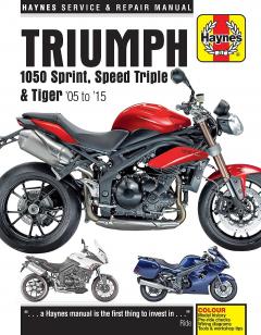 Coperta cărții Triumph 1050 Sprint, Speed Triple and Tiger