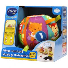 Jucarie interactiva - Minge muzicala moale si distractiva