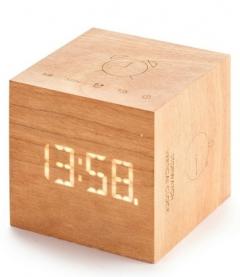 Ceas cu alarma - Cube Plus - Natural Bamboo