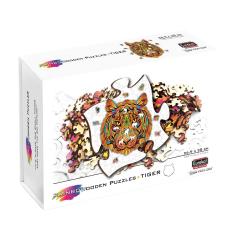 Puzzle din lemn - Tigru, Multicolor