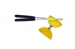 Joc de indemanare - Acrobat 105 - Rubber Diabolo, Yellow