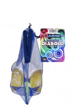 Joc de indemanare - Acrobat 105 - Rubber Diabolo, Yellow