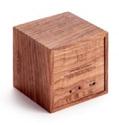 Ceas cu alarma - Cube Plus - Natural Walnut
