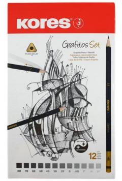Set creioane grafit - Kores
