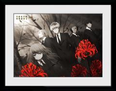 Poster inramat -  Tokyo Ghoul - Red Flowers