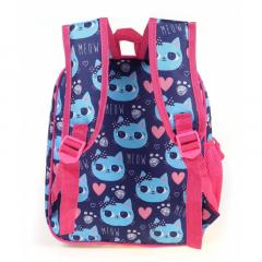 Ghiozdan gradinita - Pisici - Albastru