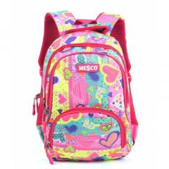 Ghiozdan scolar mediu - Inimi colorate