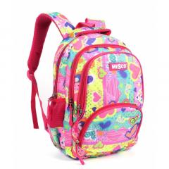 Ghiozdan scolar mediu - Inimi colorate