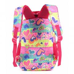 Ghiozdan scolar mediu - Inimi colorate