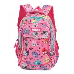 Ghiozdan scolar mediu - Pisici - Roz