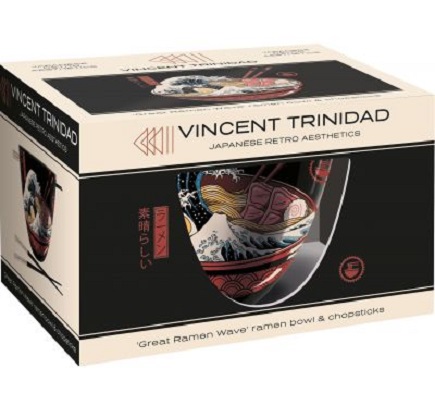Pyramid International T-Shirt Vincent Trinidad Sushi Squad - Donna, Multicolore, 100% Cotone, Taglia S/L