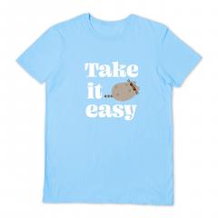 Tricou XL - Unisex - Pusheen - Take It Easy - Light Blue