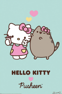 Poster - Maxi - Pusheen and Hello Kitty - Love
