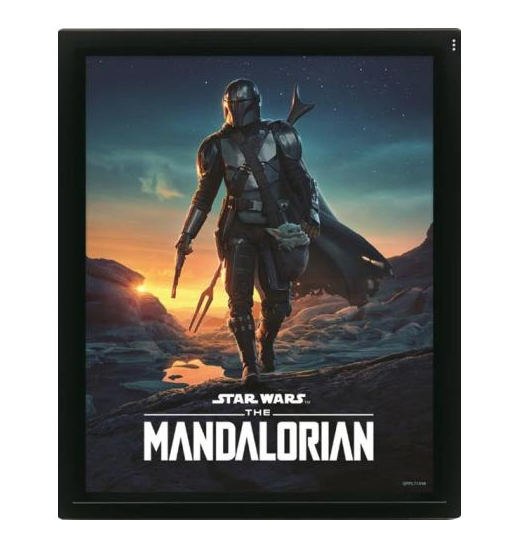 Star Wars The Mandalorian Poster – 11 X 17 Inches Borderless Reproduction