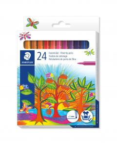 Set 24 de carioci - Fibre-Tip - Assorted Colours